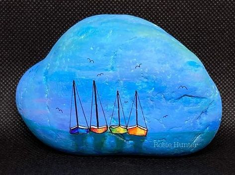 Art Coquillage, Seashell Wall Art, Diy Rock Art, Painted Rock Animals, Stone Art Painting, Seashell Painting, Painted Rocks Kids, Rock And Pebbles, Painted Rocks Craft