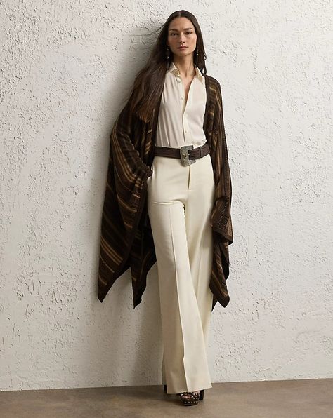 Ralph Lauren Ralph Lauren Western Style, Ralph Lauren Western, Elevated Wardrobe, Sweatpants And Sweater, Ralph Lauren Fall, Woven Blankets, Silk Linen, Ralph Lauren Women, Vintage Ralph Lauren