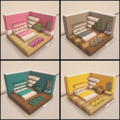 Minecraft Beds In Minecraft, Minecraft Beds, Minecraft Hus, Minecraft Bed, Case Minecraft, Minecraft Decoration, Rumah Minecraft Sederhana, Minecraft Mansion, Minecraft Banner Designs