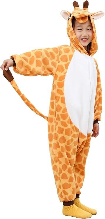 Amazon.com: Joyxiam Kids Animal Giraffe Onesie One Piece Pajamas Halloween Christmas Cosplay Costume Cartoon Pjs (8-10Years) : Clothing, Shoes & Jewelry Pyjamas Onesie, Animal Costumes For Kids, Giraffe Costume, Baby Costumes Girl, Animal Onesie, Animal Pajamas, Style Bleu, Style Marocain, Bodysuit Costume