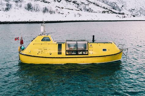 Houseboat Interiors, Sleep Pod, Kayak Boat, Amphibious Vehicle, Boat Projects, Boat Life, The Longest Journey, Cool Boats, Norway Travel