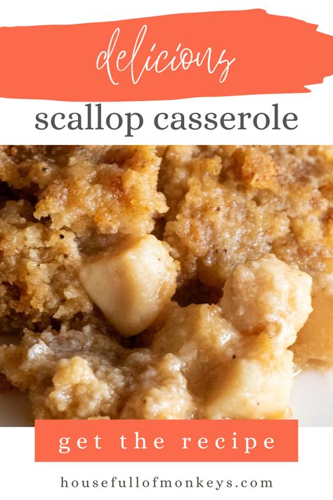 Scallop Casserole Baked, Bay Scallop Appetizer, Recipes For Bay Scallops, Scallop Casserole With Ritz Crackers, Sea Scallop Recipes Baked, Shrimp And Scallop Casserole Recipes, Bay Scallops Sauteed, Scallop Pieces Recipes, Recipes With Bay Scallops