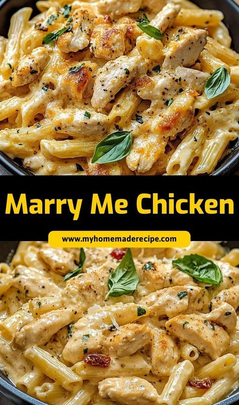 This Marry Me Chicken is a creamy and flavorful dish that’s sure to impress! Made with tender chicken breasts in a rich sauce, it’s perfect for date nights or special dinners Marry Me Chicken Recipe, Chicken Mashed Potatoes, Sun Dried Tomato Sauce, Juicy Baked Chicken, Flavorful Dinner, Cooking With White Wine, Marry Me Chicken, Creamy Recipes, Tender Chicken Breast