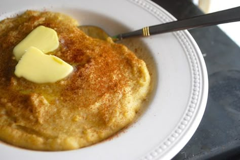 Always Order Dessert: Cremita de Maiz (Puerto Rican Breakfast Cornmeal Porridge) -- Food Blog and Recipes Farina Recipe Puerto Rican, Cornmeal Breakfast, Cornmeal Porridge Recipes, Puerto Rican Breakfast, Cornmeal Porridge, Puerto Rican Dishes, Puerto Rico Food, Breakfast Porridge, Boricua Recipes