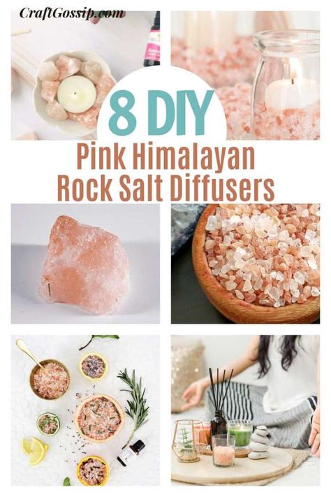 How To Make A Himalayan Salt Essential Oil Diffuser – Home and Garden Himalayan Salt Crafts, Uses For Himalayan Pink Salt, Himalayan Salt Diffuser, Diy Salt Lamp, Himalayan Salt Lamp Diy, Salt Diffuser, Diy Diffuser, Himalayan Salt Candle Holder, Himalayan Salt Candle