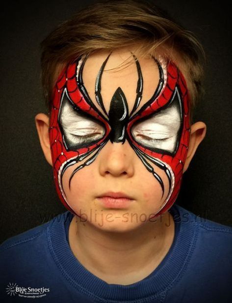 Spiderman Zombie, Spider Man Face Paint, Spiderman Makeup, Spider Face Painting, Spider Man Face, Spider Makeup, Spider Face, Kids Face Painting, Spiderman Face