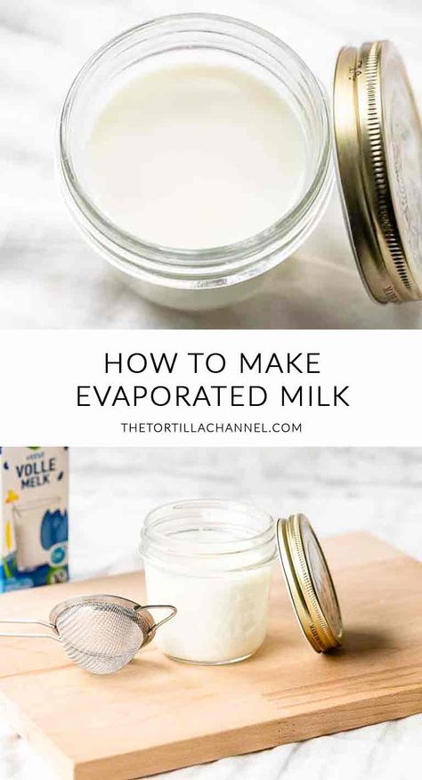 Homemade Evaporated Milk, Make Evaporated Milk, Evaporated Milk Substitute, Evaporated Milk Recipes, Tres Leches Cake Recipe, Milk It, Global Cuisine, Milk And Cheese, No Dairy Recipes