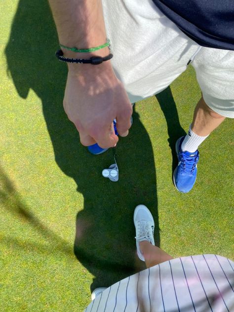 Golf With Boyfriend, Couple Golfing Aesthetic, Golf Boyfriend Aesthetic, Golf Guy Aesthetic, Golf Date Aesthetic, Golf Couple Aesthetic, Golf Couple Pictures, Golf Aesthetics Men, Golfing Instagram Pictures