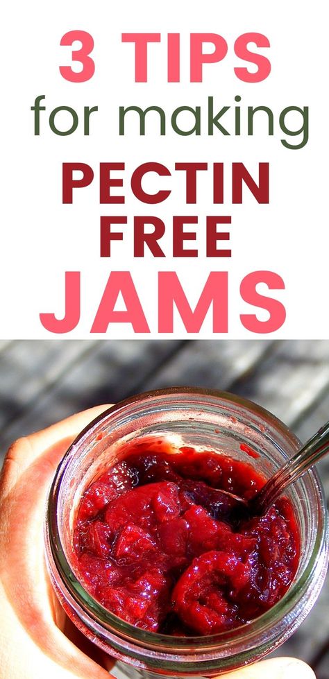 No Pectin Jam Recipes, Pectin Substitute, Jam Without Pectin, Jam Canning Recipes, Strawberry Jam Recipe Without Pectin, Frozen Strawberry Recipes, Dehydrating Food Storage, Canning Jam Recipes, Canning Kitchen