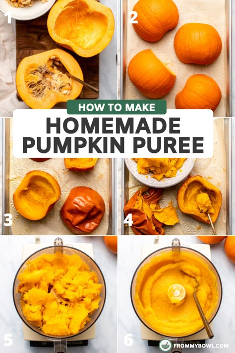 Make Pumpkin Puree, Fall Pumpkin Recipes, Whole Pumpkin, Pumpkin Puree Recipes, Meatless Dinners, Fall Recipes Pumpkin, Homemade Pumpkin Puree, Fall Recipes Healthy, How To Roast