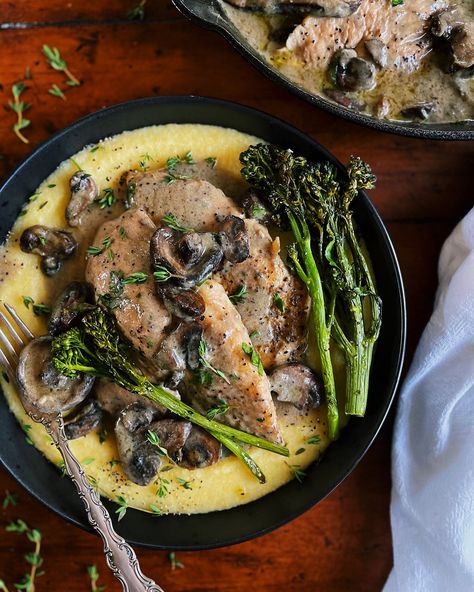 Truffle Chicken Recipe, Truffle Chicken, Black Truffle Recipe, Roasted Broccolini, Truffle Pasta, Chicken Mushrooms, Truffle Mushroom, Family Supper, Truffle Recipe