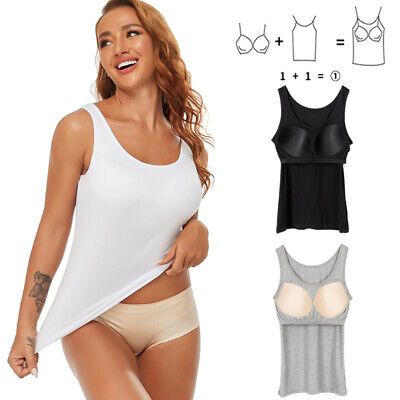 Top Seller for Women Comfort Tank Top Stretch Wide Strap Camisole with Built In Bra Underwear, Women Tops Inspiration For Women, Camisole Set, Tank Top Bras, Shopping Ideas, Cotton Tank Top, Top Seller, Padded Bras, Gardening Ideas, Wide Straps