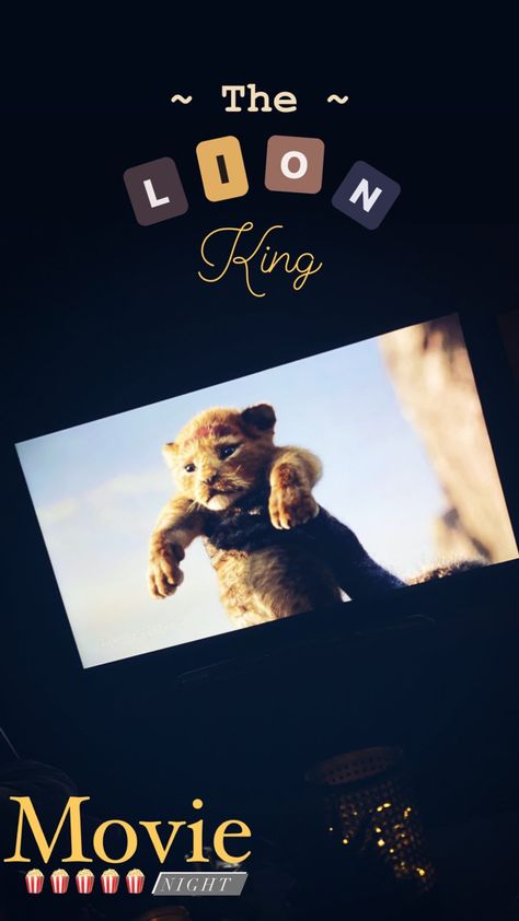 Lion King Movie Night, The Lion King Movie, Lion King Story, Instagram Movie, Lion King Movie, Story Insta, Roi Lion, Decoration Idea, Couples Goals