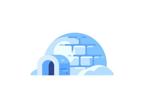 Igloo Tattoo, Duolingo Illustration, Igloo Village Fantasy Art, Fantasy Igloo, Ivan Dubovik, Igloo Images, Igloo Illustration, Youtube Subscribe Button, Calendar Inspiration