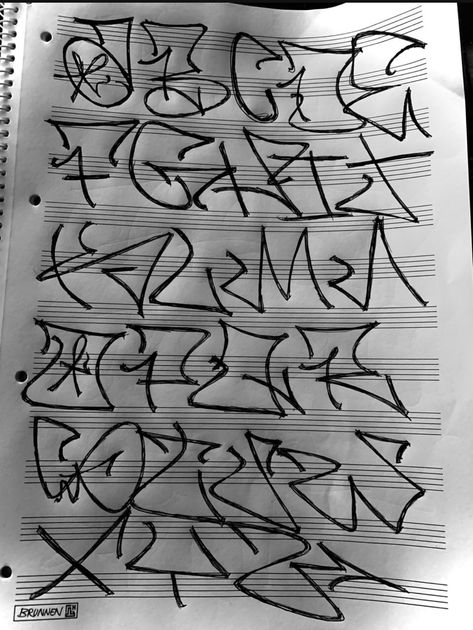 Griffti Letters Alphabet, A Graffiti Letter, Graffiti Lettering Alphabet Wildstyle, Tattoo Lettering Fonts For Men, Tagging Alphabet, Graffiti Tag Alphabet, Handstyle Alphabet, Graffiti Tips, Tag Alphabet