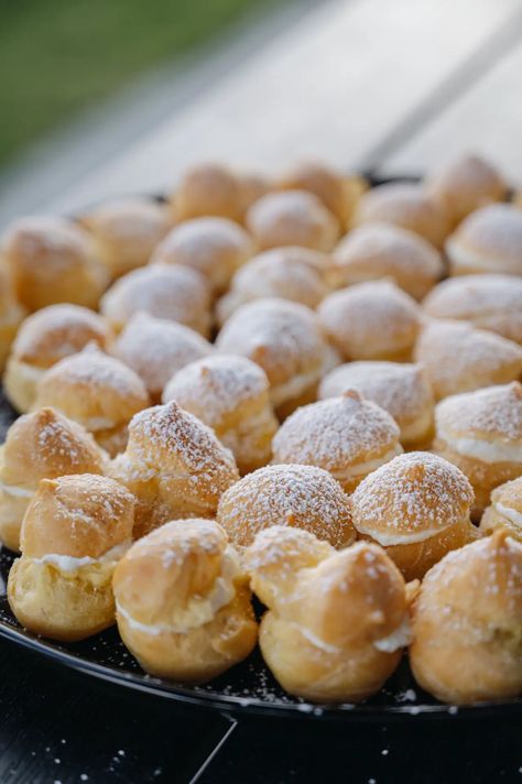 Eggless Cream Puffs, Vegan Pate A Choux Recipe, Vegan Choux Pastry Recipe, Eggless Choux Pastry Recipe, Vegan Choux Pastry, Vegan Pastries Recipes, Vegan Profiteroles, Dairy Free Cream Puffs, Vegan Cream Puffs Recipe