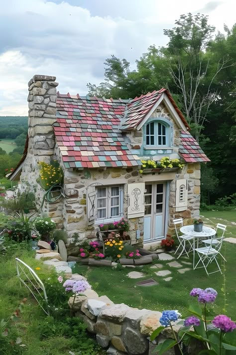 Sky Window, Cute Cottages, Fairytale House, Cottage Garden Design, Casas The Sims 4, Dream Cottage, House Building, Pinterest Aesthetic, Cute House