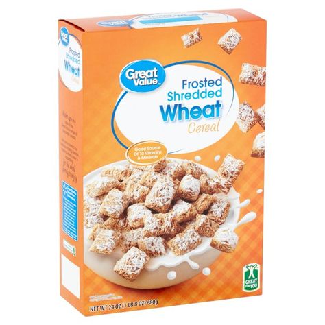 Great Value Frosted Shredded Wheat Cereal, 24 oz Cereal Ideas, Shredded Wheat Cereal, Target Food, Strawberry Varieties, Mini Wheats, Wheat Cereal, Sugar Frosting, Breakfast Cereal, Zucchini Recipes