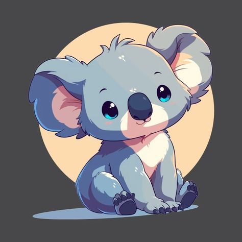 Cute Cartoon Koala - Koala - T-Shirt | TeePublic Koala Pictures, Koala Cartoon, Koala Drawing, Cartoon Koala, Art Card, Card Art, Koala, Cute Cartoon, Art Inspo