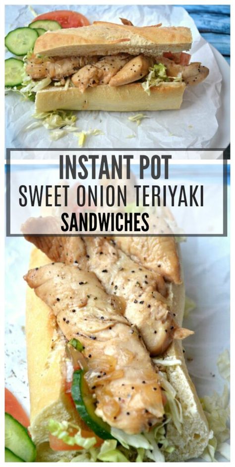 Subway Sweet Onion Chicken Teriyaki, Sweet Onion Teriyaki Chicken, Sweet Onion Teriyaki Sauce Subway, Chicken Sub Sandwich Recipes, Sweet Onion Chicken Teriyaki Recipe, Subway Teriyaki Chicken, Crockpot Chicken Sandwich Recipes, Chicken Teriyaki Subway, Chicken Teriyaki Sandwich