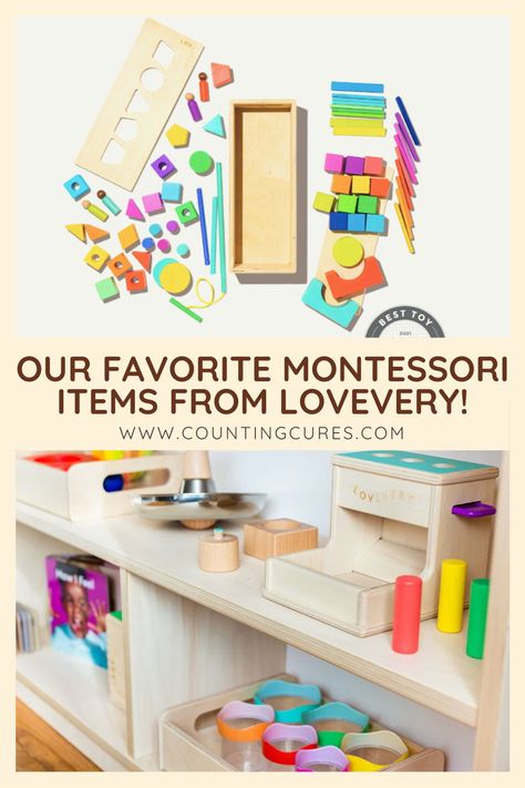 The Play Shelf and Block Sets are just some of my favorites from Lovevery! Lovevery products are the best companion and aid out there for Montessori learning. They make sure that their toys are fun, safe, and educational! #Lovevery #LoveveryKits #LoveveryToys #MontessoriToys #MontessoriActivities #MontessoriHome #PlaySchool #stagedbaselearning #nontoxictoys Lovevery Block Set Ideas, Lovevery Toy Storage, Lovevery Playroom, Lovevery Toy Organization, Lovevery Toys, Toy Rotation, Montessori Nursery, Montessori Shelf, Montessori Environment