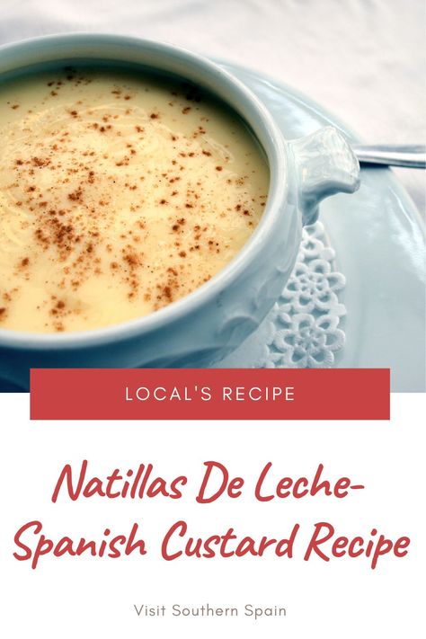 Mexican Custard Desserts, Natilla Recipe Cuban, Natillas Recipe, Cuban Meals, Natilla Recipe, Spanish Flan Recipe, Spain Recipes, Homemade Custard Recipe, Custard Dessert Recipes