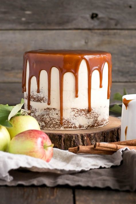 Apple Layer Cake, Apple Gadgets, Apple Spice Cake, Caramel Apple Cake, Pastas Recipes, Thanksgiving Cakes, Apple Spice, Apple Dessert Recipes, Diced Apples