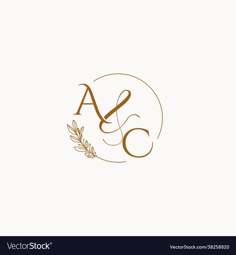 A C Monogram Logo, Ac Initials Logo, Ac Logo Design Ideas, Ac Letter Logo, A And C Logo, Ca Logo Design Letter, Ac Logo Design Letter, Wedding Monogram Ideas Initials, Celebrant Logo