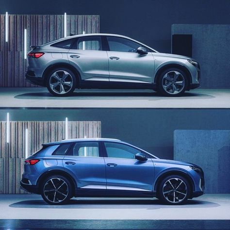 Audi E-Tron on Instagram: “AUDI Q4 or AUDI Q4 SPORTBACK ? . . Follow @etron_audi for more exclusive Audi E-Tron pictures and videos! —————— . 📸 #audietron #etron…” Etron Audi, Audi Q4 Sportback, Audi Q4, Audi E Tron, Audi E-tron, Tron, Exotic Cars, Picture Video, Audi