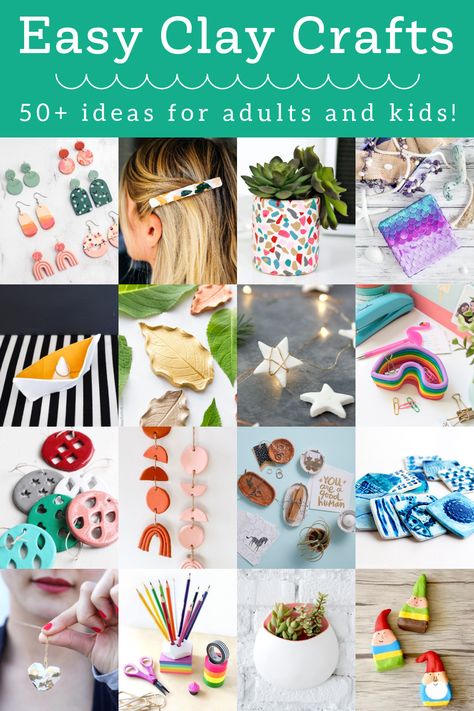 Clay Ideas For Adults, Polymer Clay Kids Projects, Air Dry Clay Projects To Sell, Polymer Clay Beads Diy, Clay Projects For Kids, Easy Polymer Clay, Christmas Presents For Kids, Clay Crafts For Kids, Polymer Clay Gifts