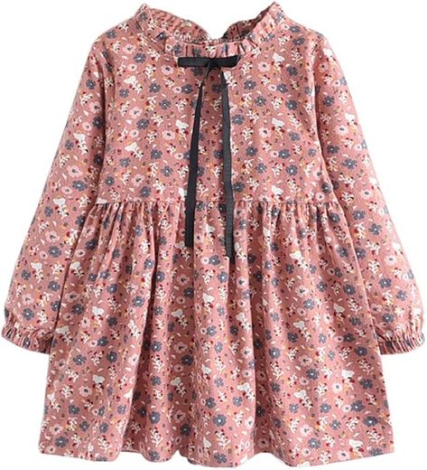 Amazon.com: Mud Kingdom Fashion Toddler Girls Floral Dress Long Sleeve Ruffled Cute Spring Autumn Pink 2T: Clothing, Shoes & Jewelry Floral Dress Long Sleeve, Floral Dress Long, Bright Outfits, Girls Floral Dress, Girls Casual Dresses, Floral Dresses Long, Hooded Dress, Versatile Outfits, Cute Spring