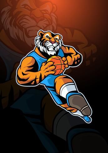 Tiger Basketball, Anime Mascot, Fitness Artwork, Basketball Mascot, Gaming Logo Design, Basketball Logo Design, Village Scene Drawing, Olympic Mascots, Lion Illustration