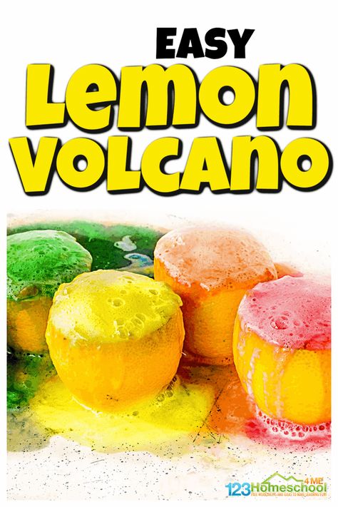 Lemon Volcano, Balloon Science Experiments, Summer Science Activities, Summer Science Experiments, Homemade Bubble Solution, Volcano Experiment, Science Experiment For Kids, Sound Science, Experiment For Kids