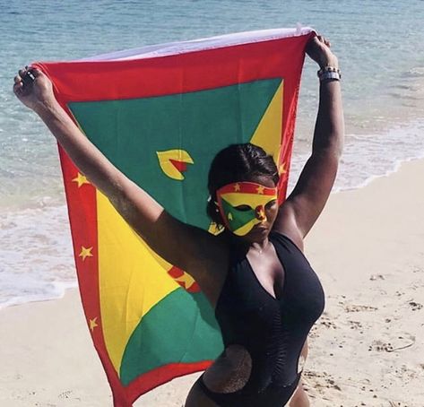 Grenada Aesthetic, Carribean Culture, Grenada Carnival, Grenada Island, Carribean Carnival Costumes, Grenada Caribbean, Caribbean Flags, Island Gyal, 2025 Goals