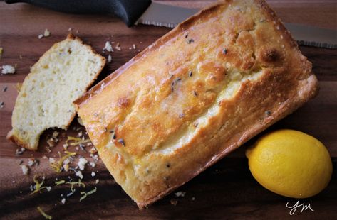 Lavender Lemon Loaf:  Creative Inspiration in Food, Watercolor, Photography, Writing and Life in Between. Lavender Bread Recipe, Cottagecore Food, Lemon Loaf, Mini Loaf, Loaf Recipes, Lemon Lavender, Sweet Bread, Dried Lavender, Bread Recipes