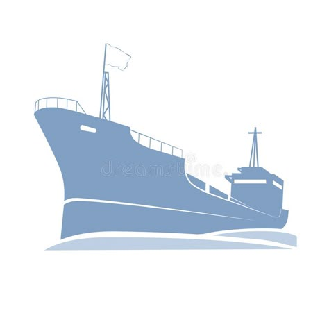 Ship in the sea. Blue cargo ship in the sea , #spon, #sea, #Ship, #Blue, #ship, #cargo #ad Cargo Ship Illustration, The Sea Illustration, Frigate Ship, Illustrator Ideas, Flight Logo, Ship Vector, Sea Ship, Banks Logo, Sea Illustration