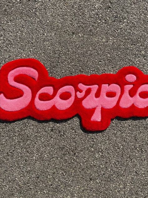 Scorpio Rug | Zodiac Rug, horoscope,Rugs for bedroom, rugs, Minimalist Tufted Rug, Custom Rug, Home Decor Gift, Handmade Carpet Girl Apartment Decor, Funky Rugs, Business Baby, Rugs For Bedroom, Bedroom Rugs, Bedroom Bed Design, Instagram Link, Handmade Carpet, Scorpio Zodiac