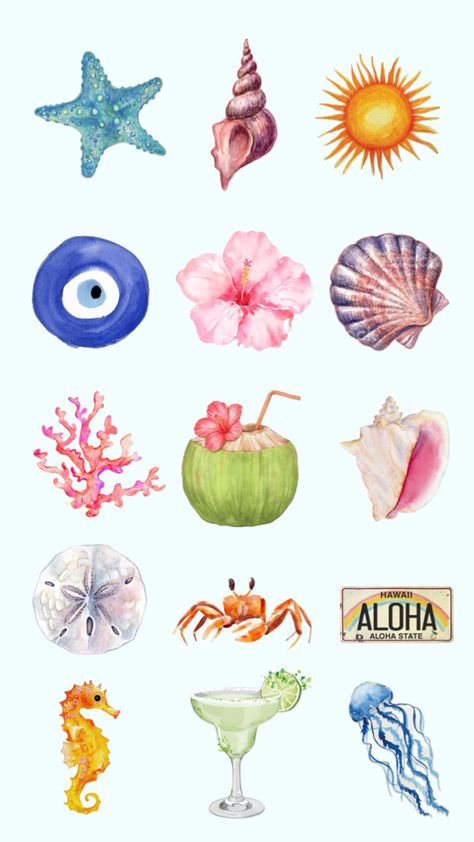 Diy Phone Case Design, Scrapbook Printing, Macbook Stickers, Vintage Mermaid, Aloha Hawaii, Art Painting Gallery, Iphone Wallpaper Photos, Phone Wallpaper Patterns, Art Collage Wall