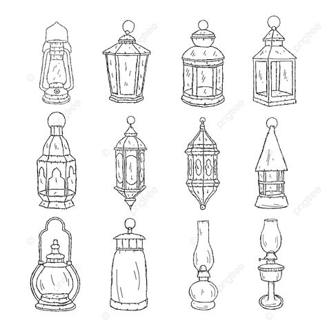 Lantern Illustration Drawings, Lantern Reference Drawing, Lantern Tattoo Minimalist, Lantern Line Drawing, Tiny Lantern Tattoo, Simple Lantern Drawing, Medieval Lantern Drawing, Cute Lantern Drawing, Lantern Line Art