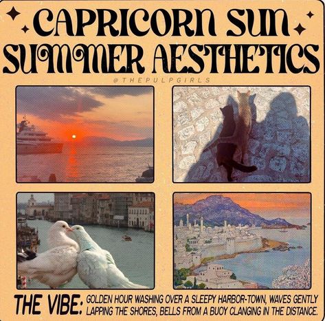 Venus Signs, Capricorn Sun, Picture Storage, Predictive Text, Taurus And Aquarius, Summer Aesthetics, Style Analysis, Sun Aesthetic, Harbor Town