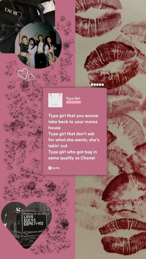 Typa Girl, Pink Song Lyrics, Music Poster Ideas, Black Pink Background, Blink Book, First Youtube Video Ideas, Music Collage, Black Phone Wallpaper, Wallpaper Iphone Disney