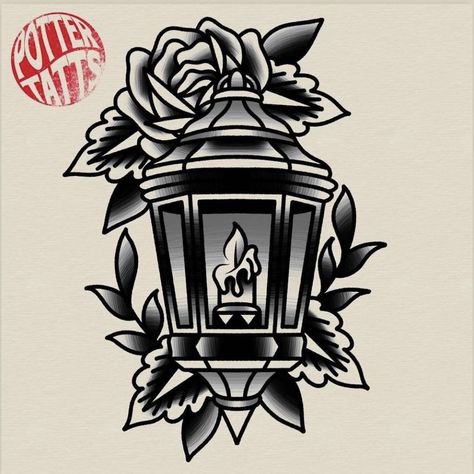 Old School Lantern Tattoo, American Traditional Lantern Tattoo, Darkside Tattoo, Sailor Jerry Tattoo Flash, Lantern Tattoo, Timeless Tattoo, Tattoo Outline Drawing, Traditional Tattoo Sleeve, Cool Chest Tattoos