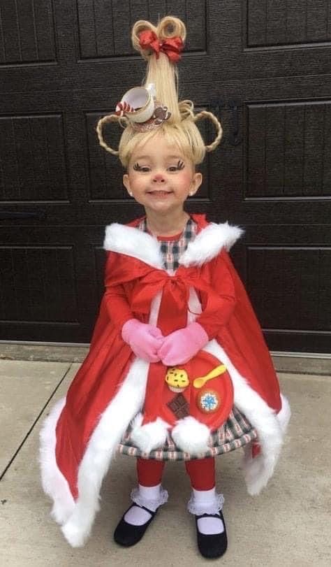 Creative Kids Halloween Costume, Fantasia Diy, Whoville Costumes, Cindy Lou Who Costume, Who Costume, Grinch Costumes, Great Halloween Costumes, Halloween Costumes College Girls, Halloween Costumes For 3