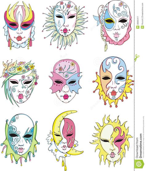 Venetian masks art