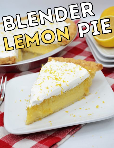 Sweet and tangy Blender Lemon Pie is a dessert you do not want to miss out on! This lovely Lemon Pie is so good and the perfect tart dessert idea for any occasion. Worlds Best Lemon Pie, Lemon Pie With Whole Lemon, Blender Lemon Pie 12 Tomatoes, 6 Ingredient Blender Lemon Pie, Lemon Blender Pie, Blender Lemon Pie Recipe, Lemon Freezer Pie, Lemon Pudding Pie Recipe, Impossible Lemon Pie