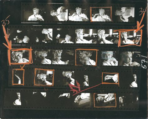 Hell Aesthetic, Black Layout, Negative Film, Contact Sheet, Elliott Erwitt, Gcse Art, Norma Jeane, Film Strip, Pictures Of People