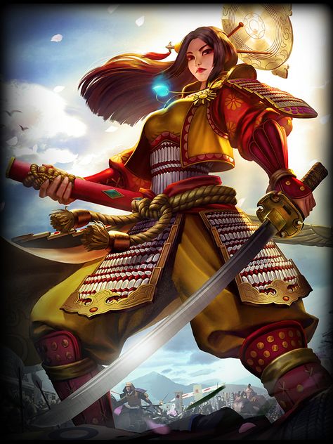 Yamata No Orochi, Japanese Goddess, Female Samurai, Japanese Mythology, Samurai Art, Gods And Goddesses, Character Concept, Impressionism, Fantasy Art