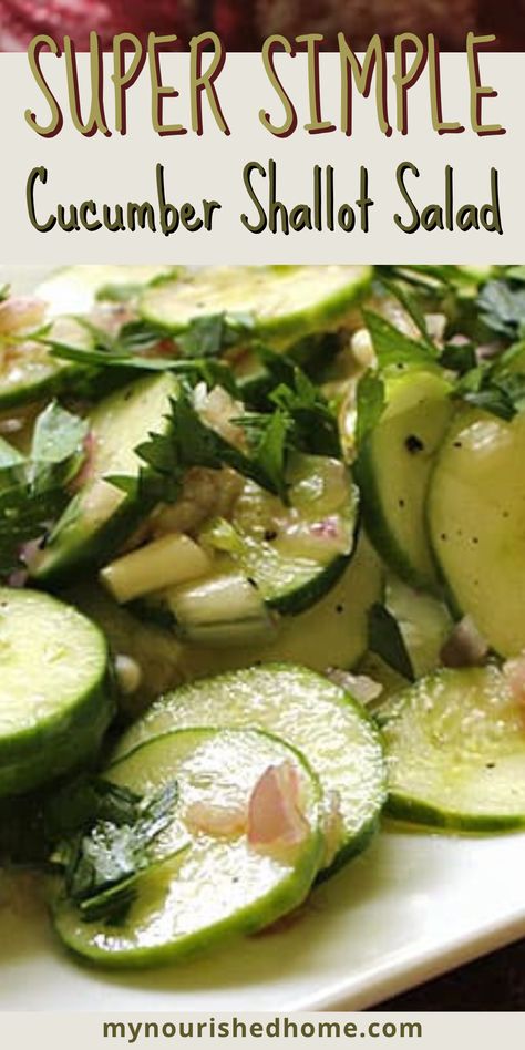 Recipes With Shallots Meals, Cucumber Shallot Salad, Cucumber Salad With Greek Yogurt, Mediterranean Cucumber Salad Recipes, Fresh Cucumber Recipes Summer Salads, Greek Style Cucumber Salad, Healthy Recipes For Diabetics, Cold Salad, Veggie Salad