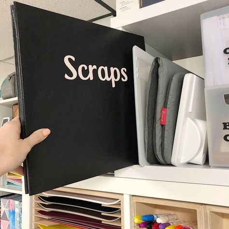 How To Organize Scrap Vinyl And Paper - Organized-ish