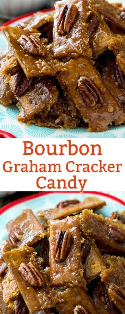 Bourbon Graham Cracker Candy is so sweet and crunchy. Perfect for Kentucky Derby Party. #bourbon #candy #southernrecipes #derbyparty via @FMSCLiving Leftover Graham Crackers, Bourbon Candy Recipes, Bourbon Candy, Bourbon Appetizers, Graham Cracker, Cracker Candy, Bourbon Recipes, Biscuits Graham, Homemade Food Gifts